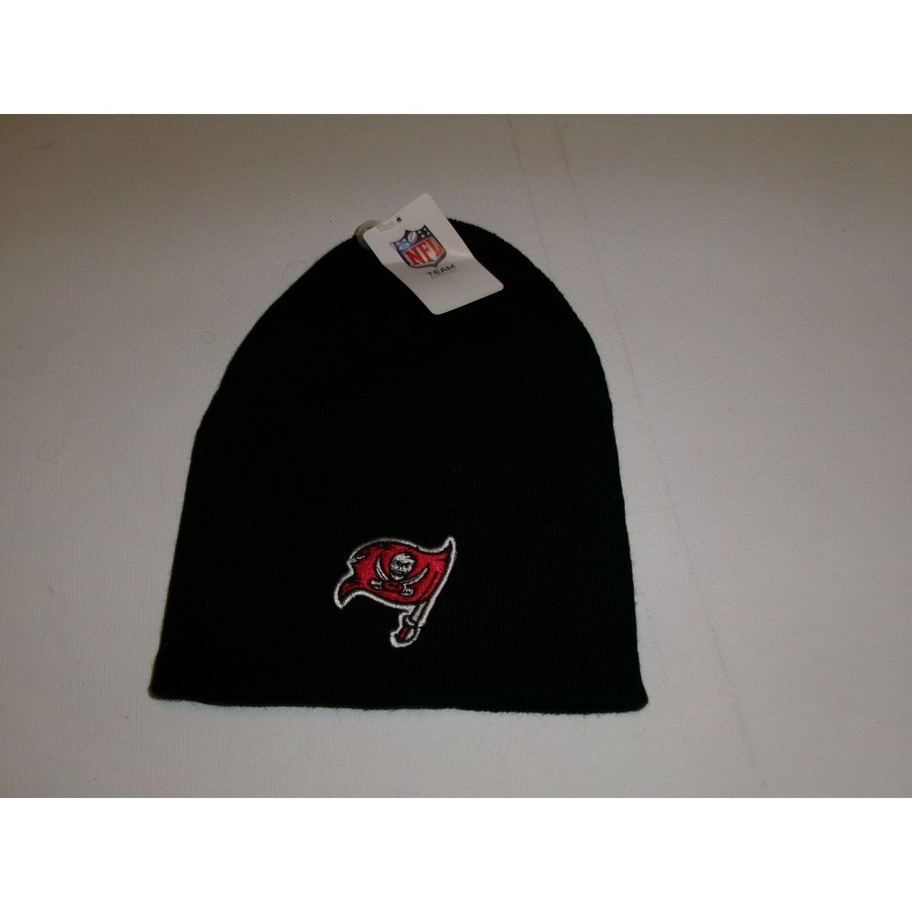 TAMPA BAY BUCCANEERS   KNIT BEANIE TOBOGGAN Y2K 00s HAT CAP VINTAGE D-STOCK BK